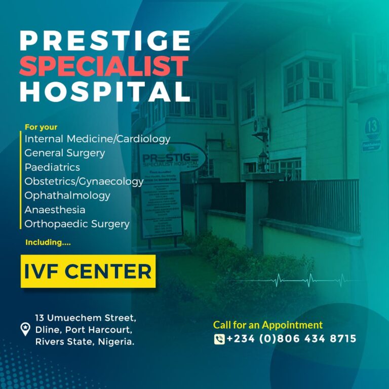 Prestige Specialist Hospital new number
